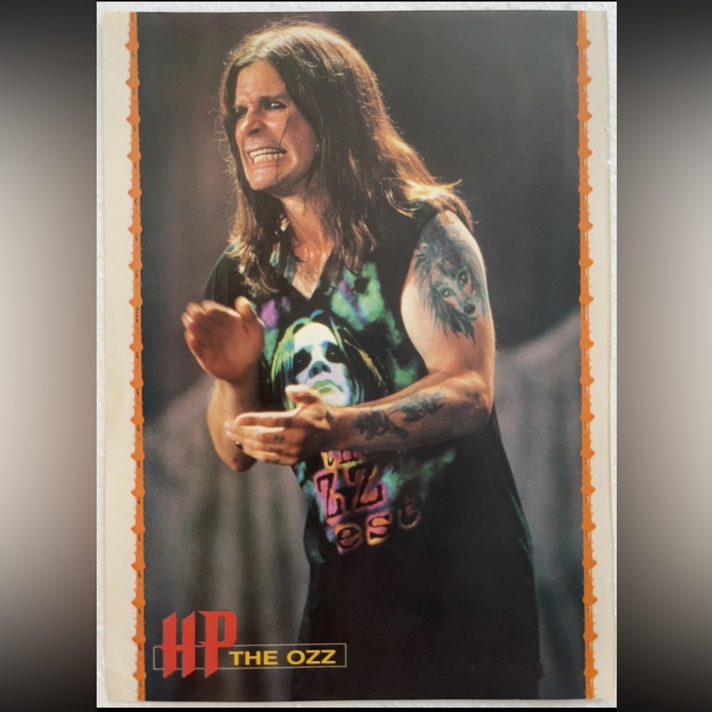 Ozzy Osbourne Vintage Hit Parader Pinup
